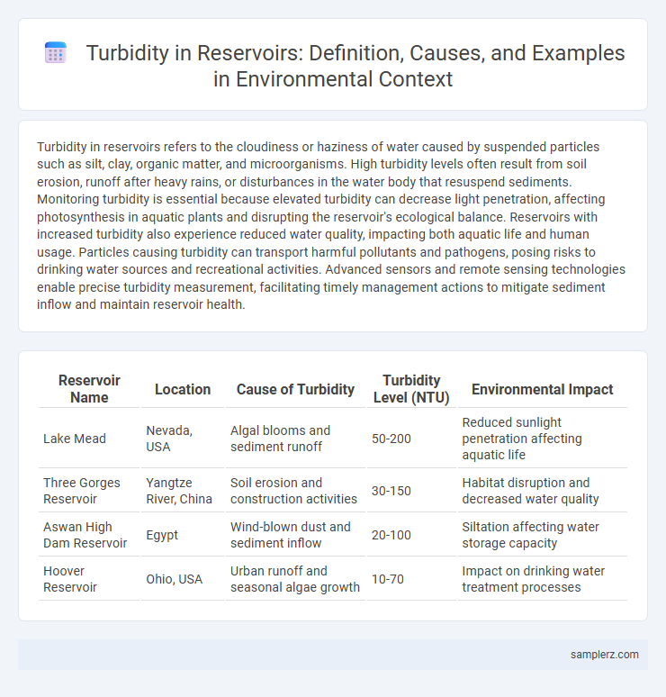 Turbidity in Reservoirs: Definition, Causes, and Examples in Environmental Context