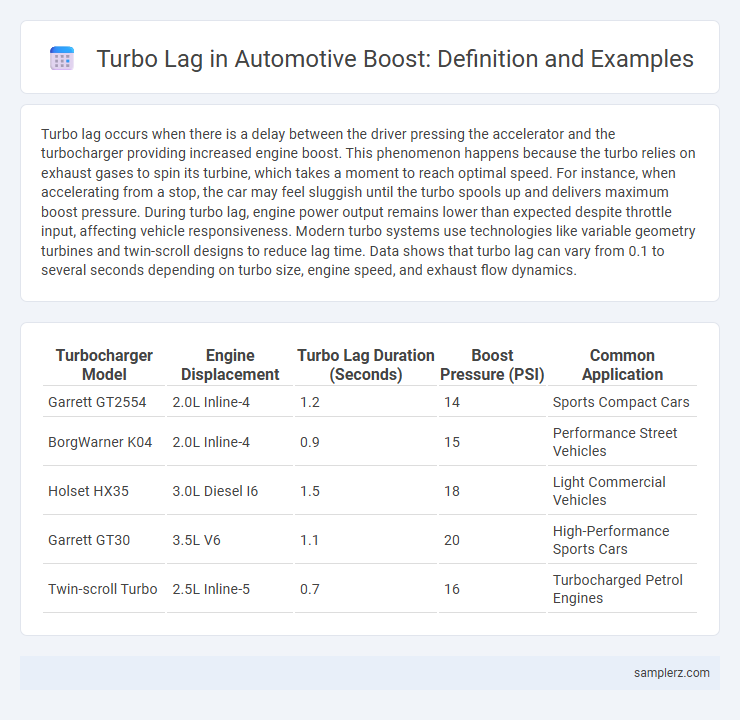 Turbo Lag in Automotive Boost: Definition and Examples