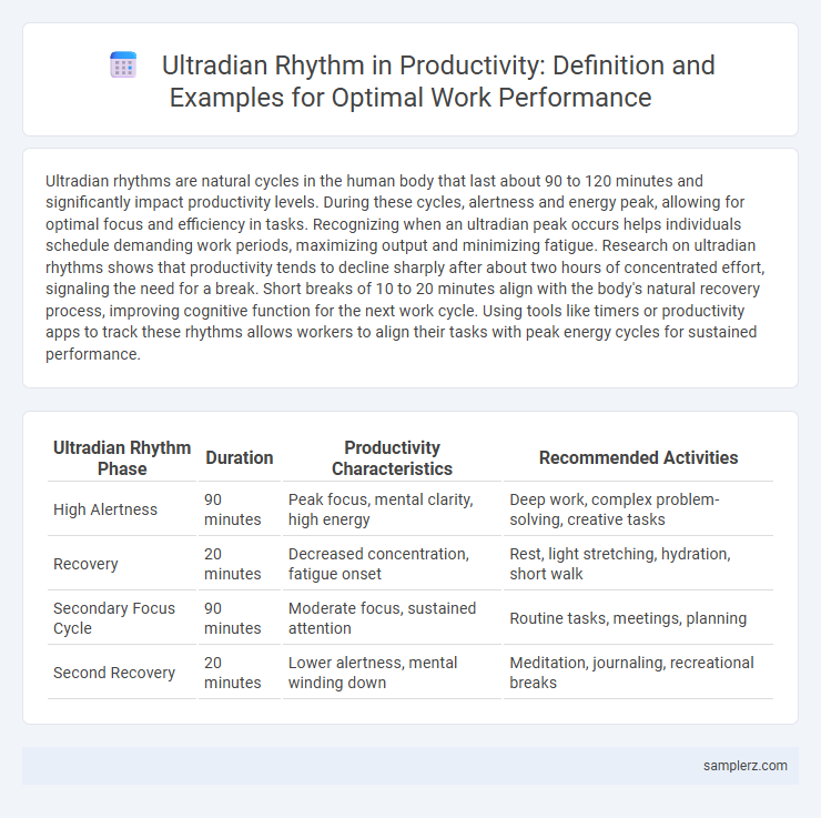 Ultradian Rhythm in Productivity: Definition and Examples for Optimal Work Performance