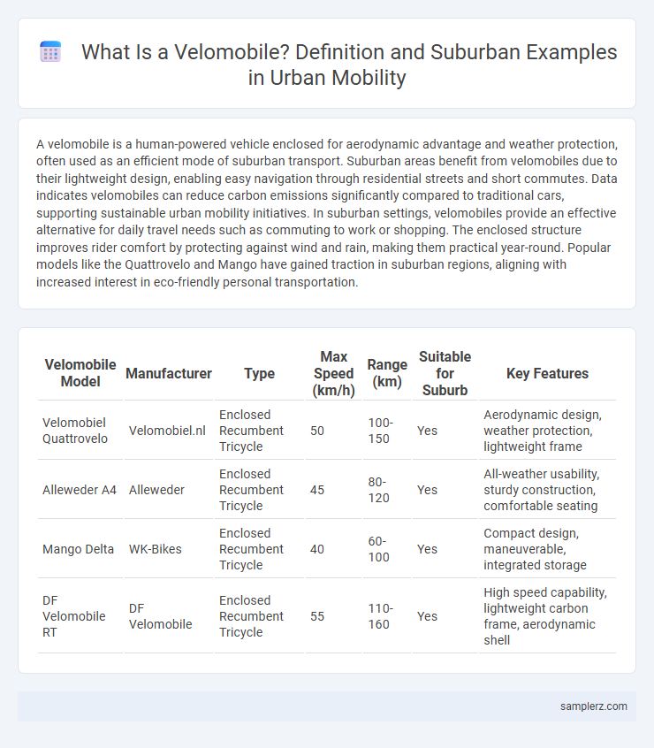 What Is a Velomobile? Definition and Suburban Examples in Urban Mobility