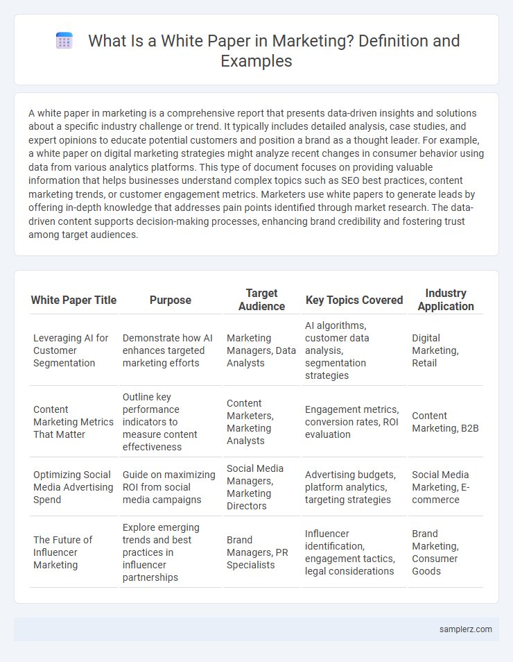What Is a White Paper in Marketing? Definition and Examples