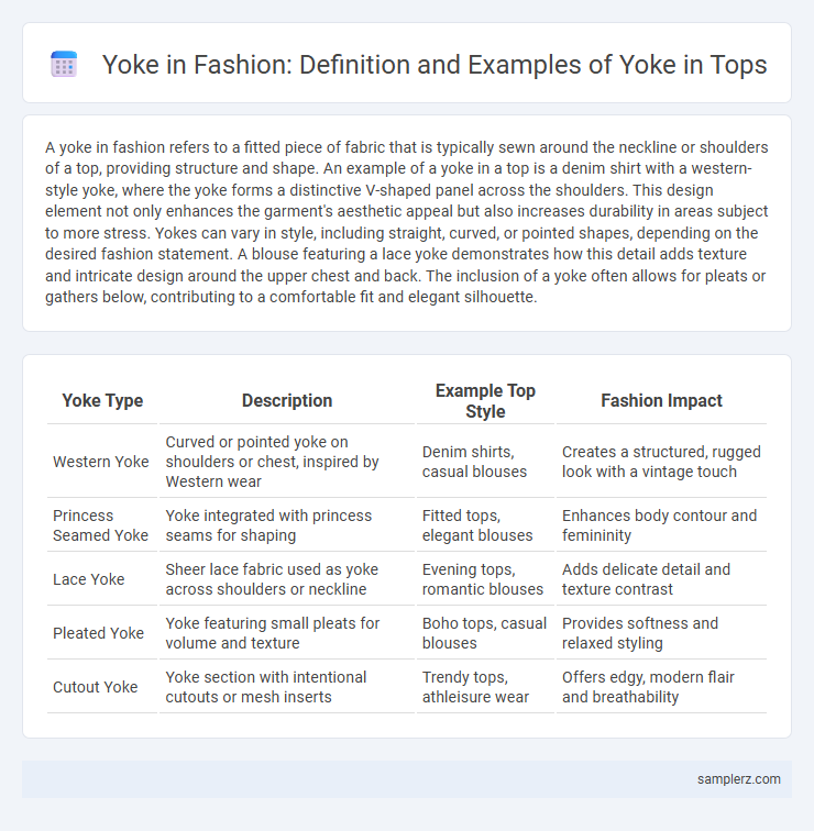 Yoke in Fashion: Definition and Examples of Yoke in Tops