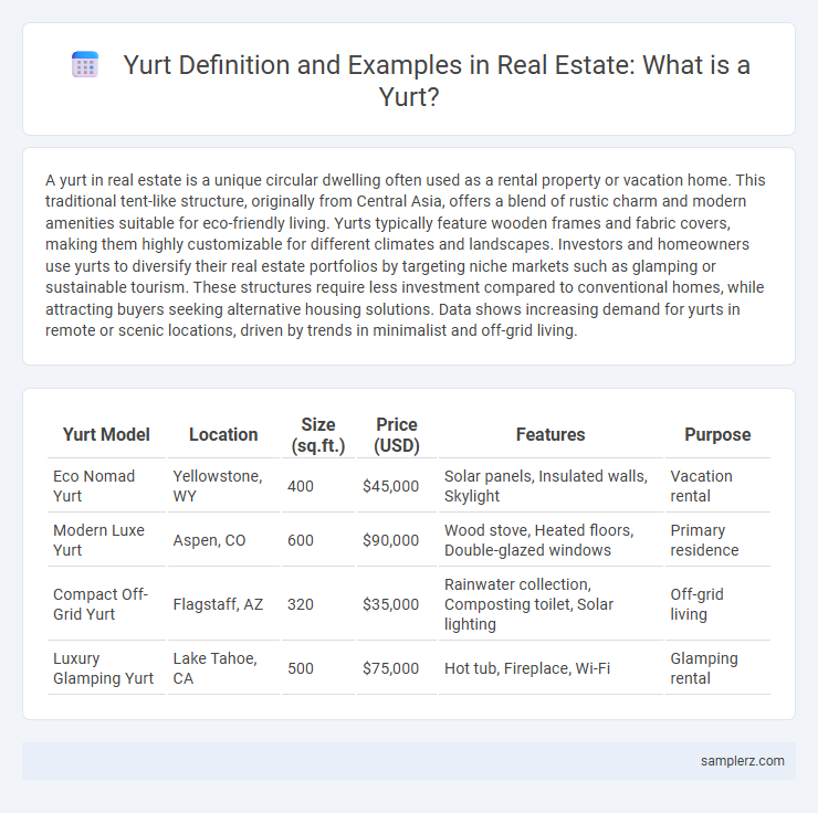 Yurt Definition and Examples in Real Estate: What is a Yurt?