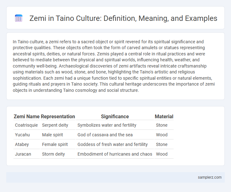 Zemi in Taino Culture: Definition, Meaning, and Examples