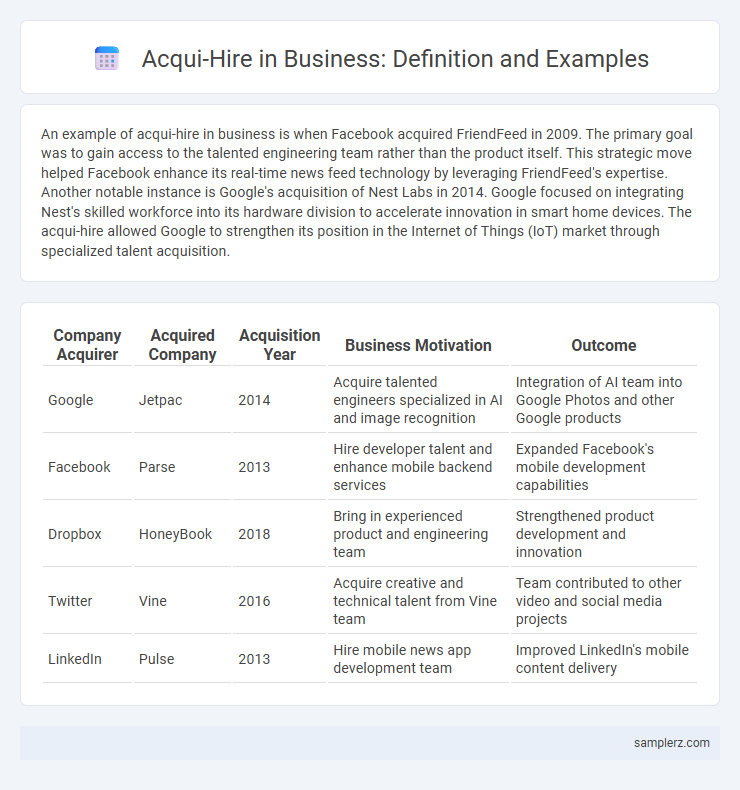 Acqui-Hire in Business: Definition and Examples