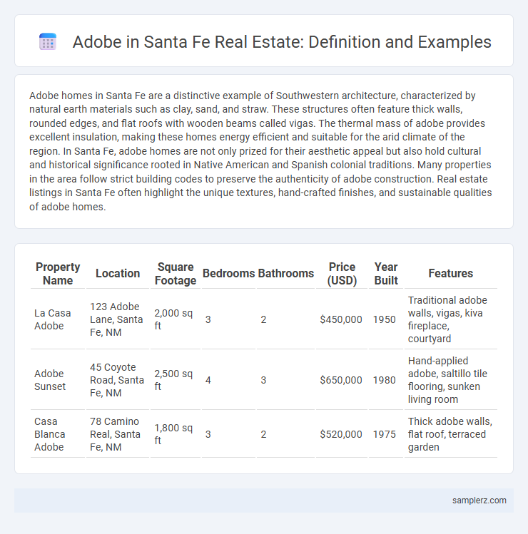 Adobe in Santa Fe Real Estate: Definition and Examples
