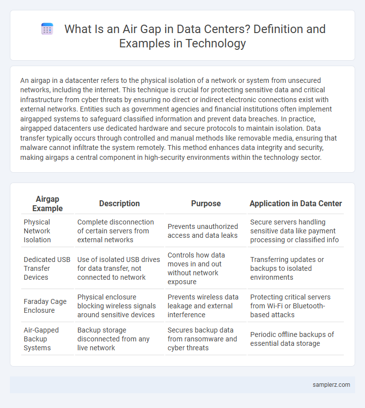 What Is an Air Gap in Data Centers? Definition and Examples in Technology