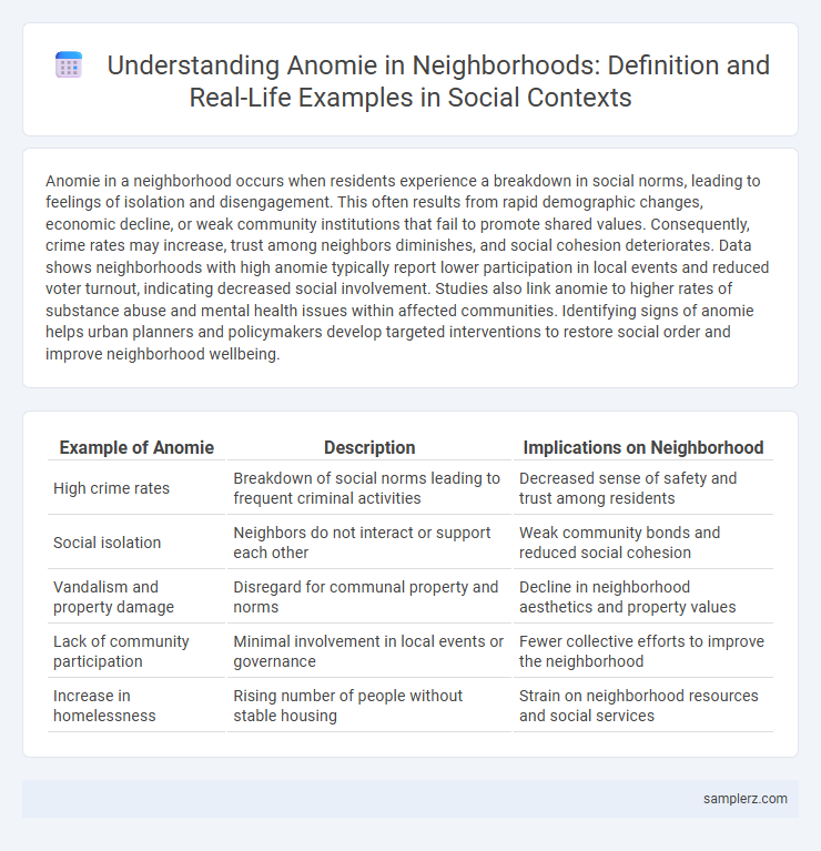 Understanding Anomie in Neighborhoods: Definition and Real-Life Examples in Social Contexts