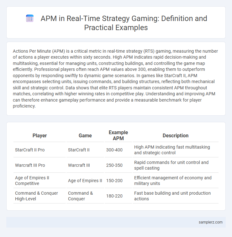 APM in Real-Time Strategy Gaming: Definition and Practical Examples