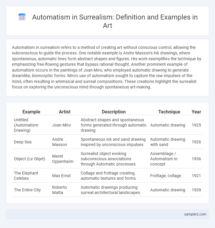 Automatism in Surrealism: Definition and Examples in Art