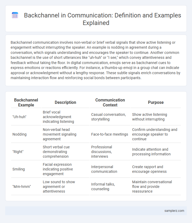 Backchannel in Communication: Definition and Examples Explained