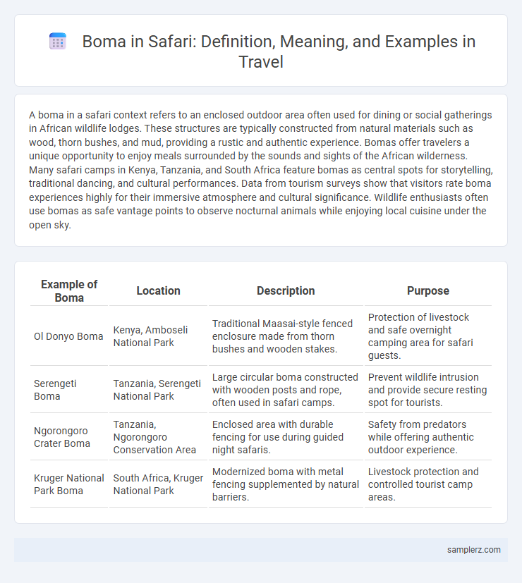 Boma in Safari: Definition, Meaning, and Examples in Travel
