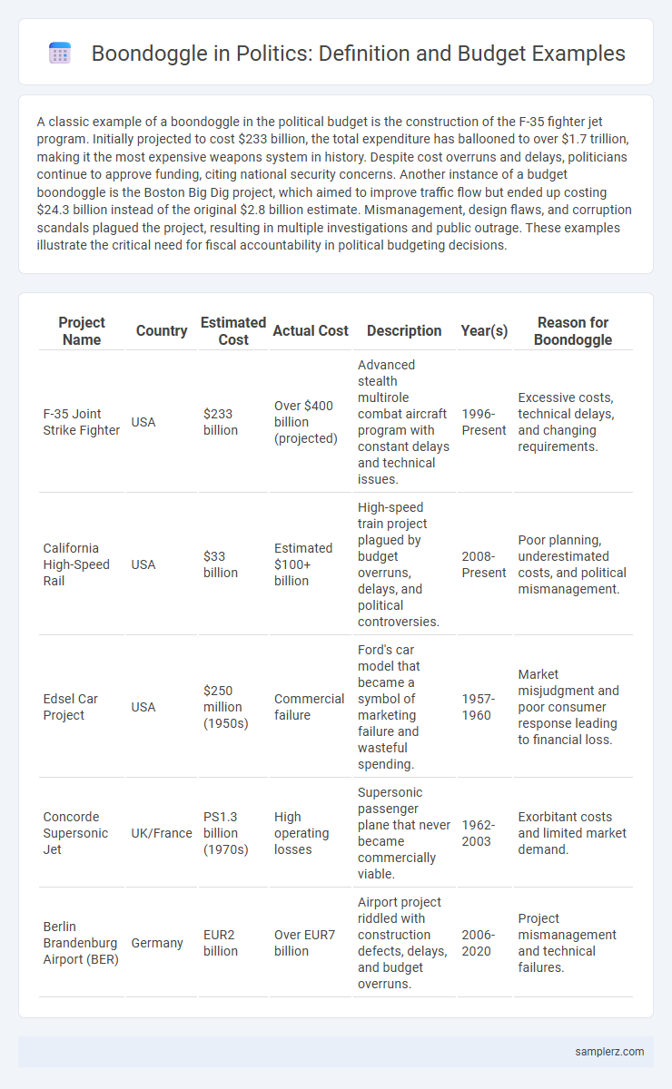 Boondoggle in Politics: Definition and Budget Examples