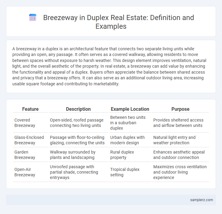 Breezeway in Duplex Real Estate: Definition and Examples