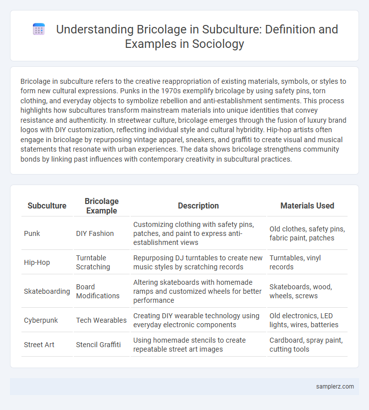 Understanding Bricolage in Subculture: Definition and Examples in Sociology