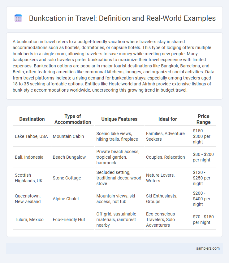 Bunkcation in Travel: Definition and Real-World Examples