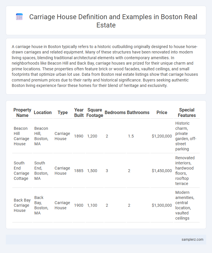 Carriage House Definition and Examples in Boston Real Estate