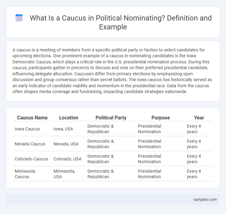 What Is a Caucus in Political Nominating? Definition and Example