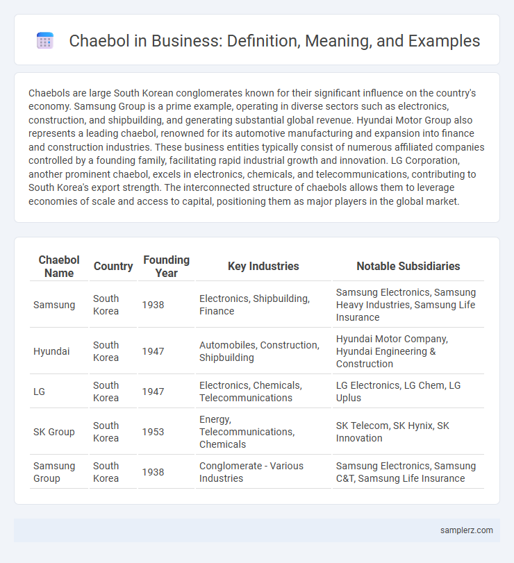 Chaebol in Business: Definition, Meaning, and Examples