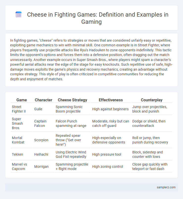 Cheese in Fighting Games: Definition and Examples in Gaming