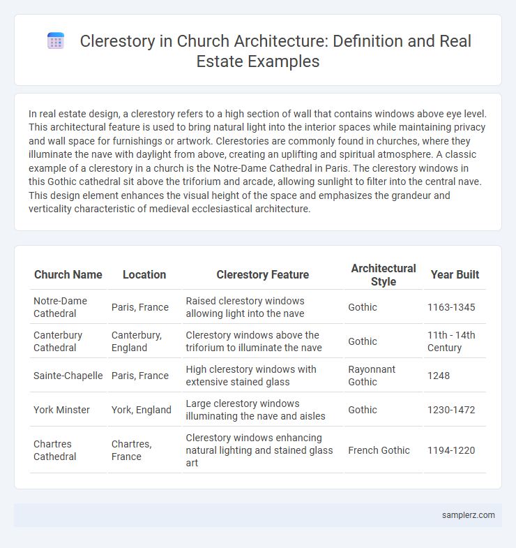 Clerestory in Church Architecture: Definition and Real Estate Examples