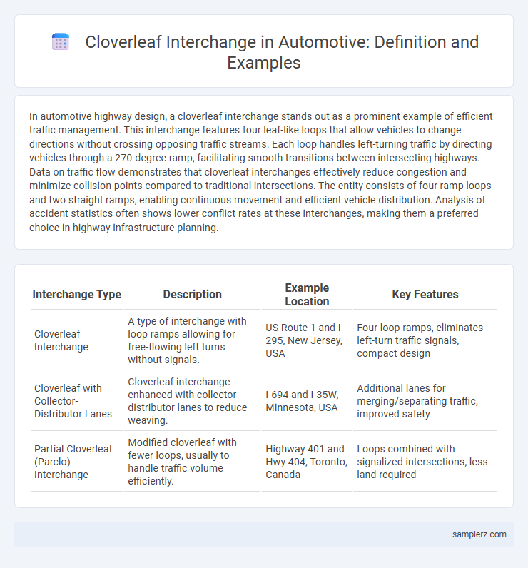 Cloverleaf Interchange in Automotive: Definition and Examples