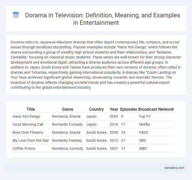 Dorama in Television: Definition, Meaning, and Examples in Entertainment