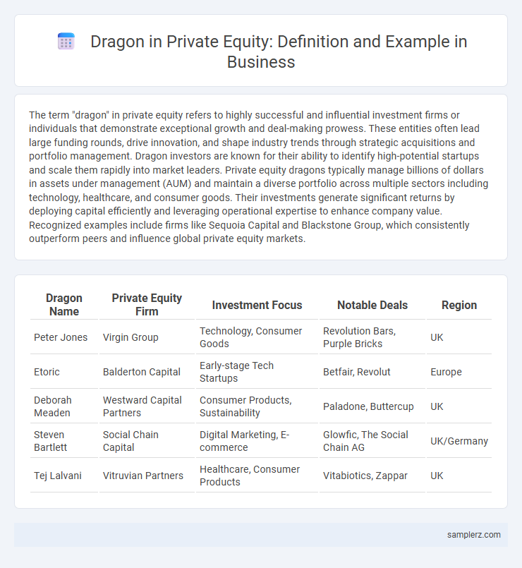 Dragon in Private Equity: Definition and Example in Business