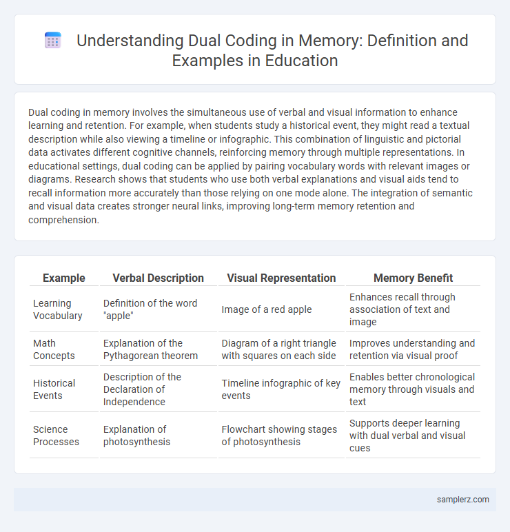 Understanding Dual Coding in Memory: Definition and Examples in Education