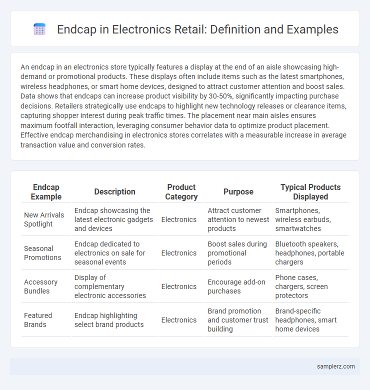 Endcap in Electronics Retail: Definition and Examples