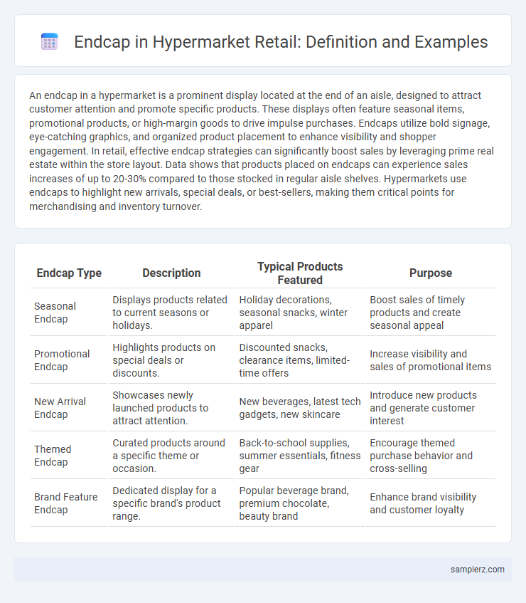 Endcap in Hypermarket Retail: Definition and Examples