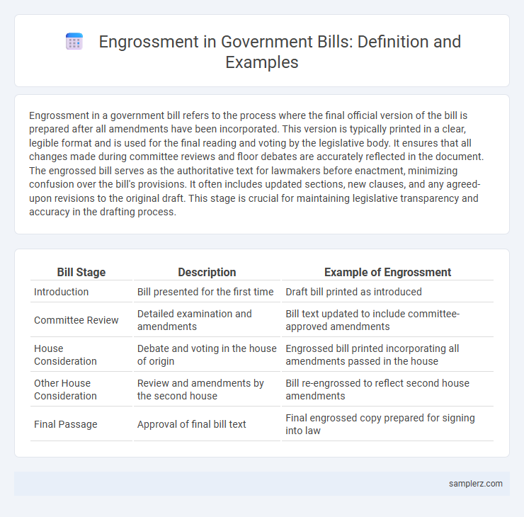 Engrossment in Government Bills: Definition and Examples