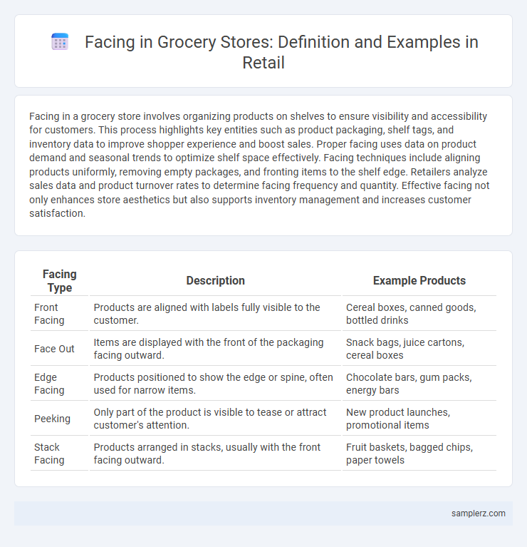 Facing in Grocery Stores: Definition and Examples in Retail