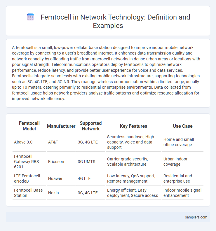 Femtocell in Network Technology: Definition and Examples