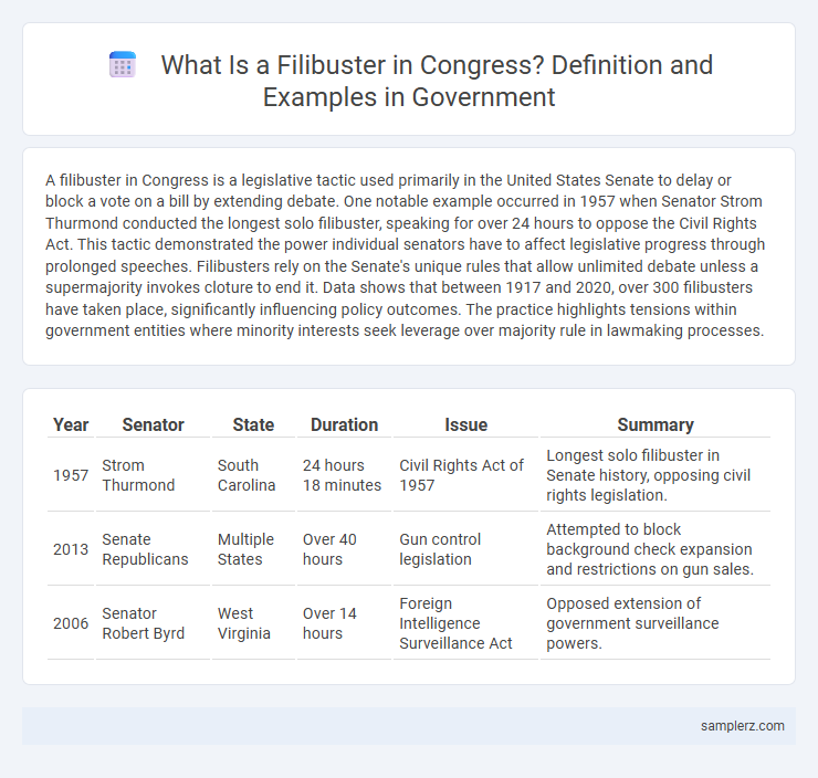 What Is a Filibuster in Congress? Definition and Examples in Government