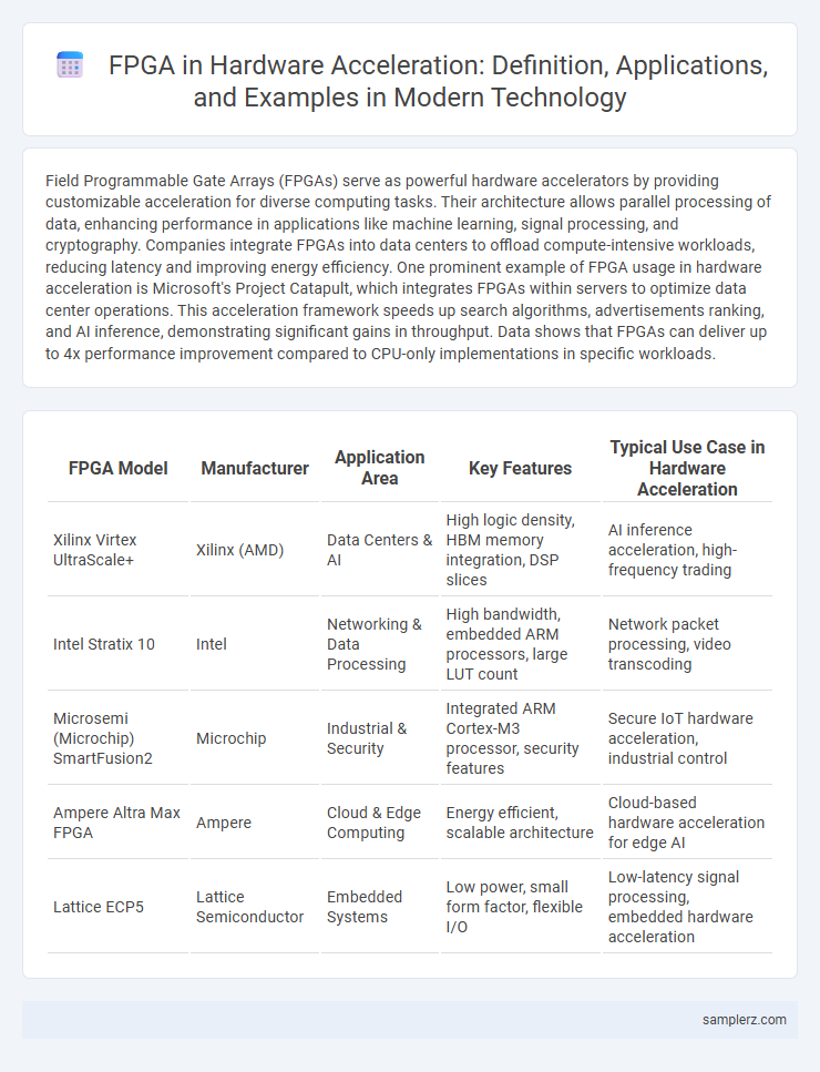 FPGA in Hardware Acceleration: Definition, Applications, and Examples in Modern Technology