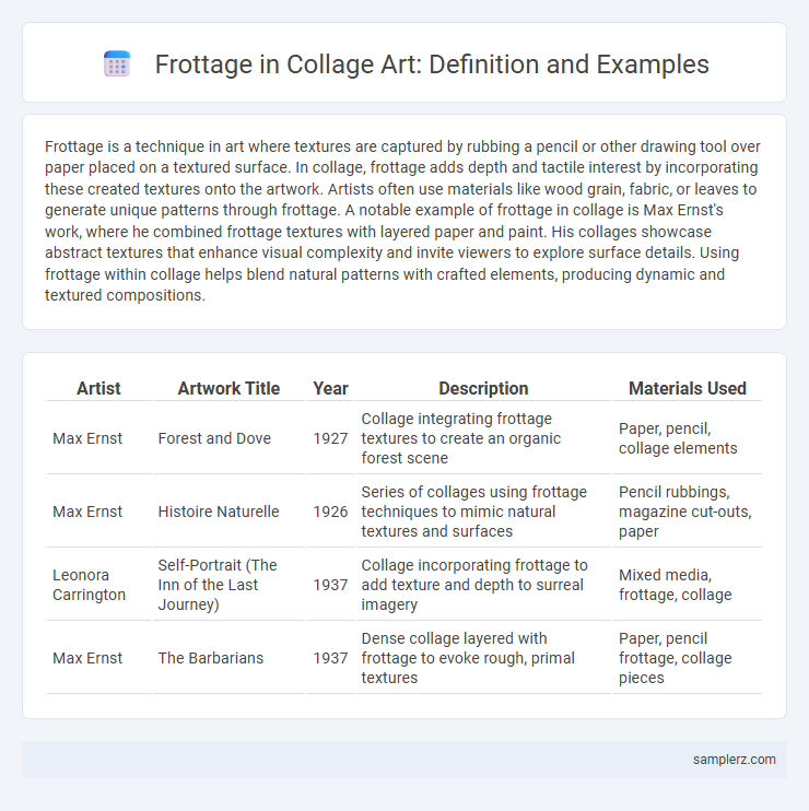 Frottage in Collage Art: Definition and Examples