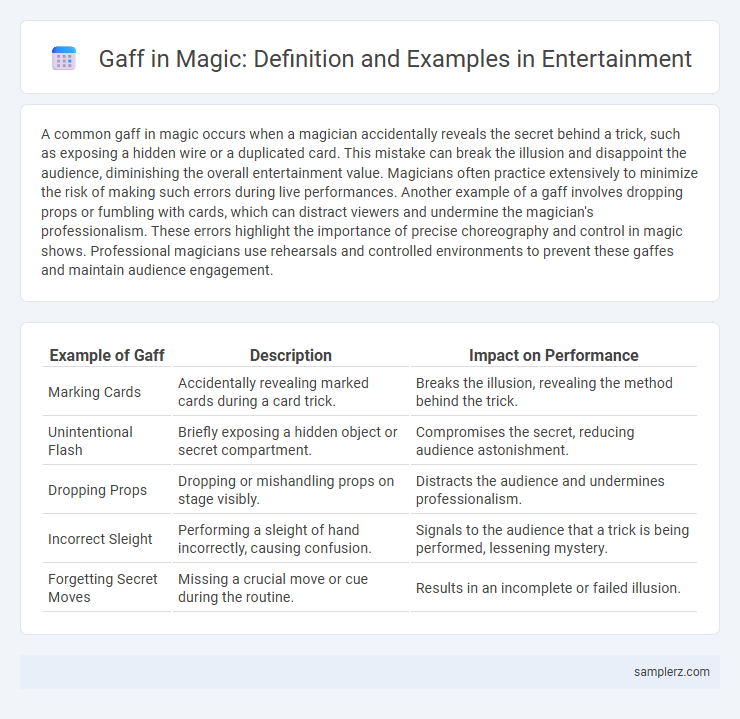 Gaff in Magic: Definition and Examples in Entertainment