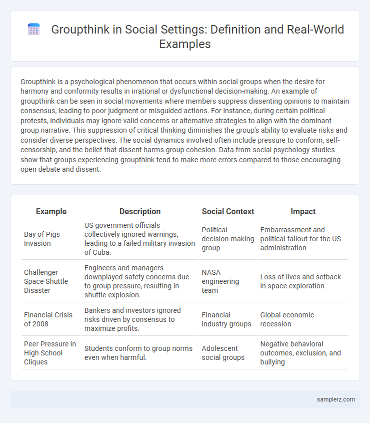 Groupthink in Social Settings: Definition and Real-World Examples