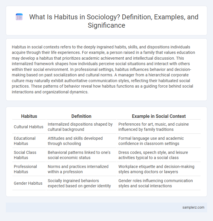 What Is Habitus in Sociology? Definition, Examples, and Significance