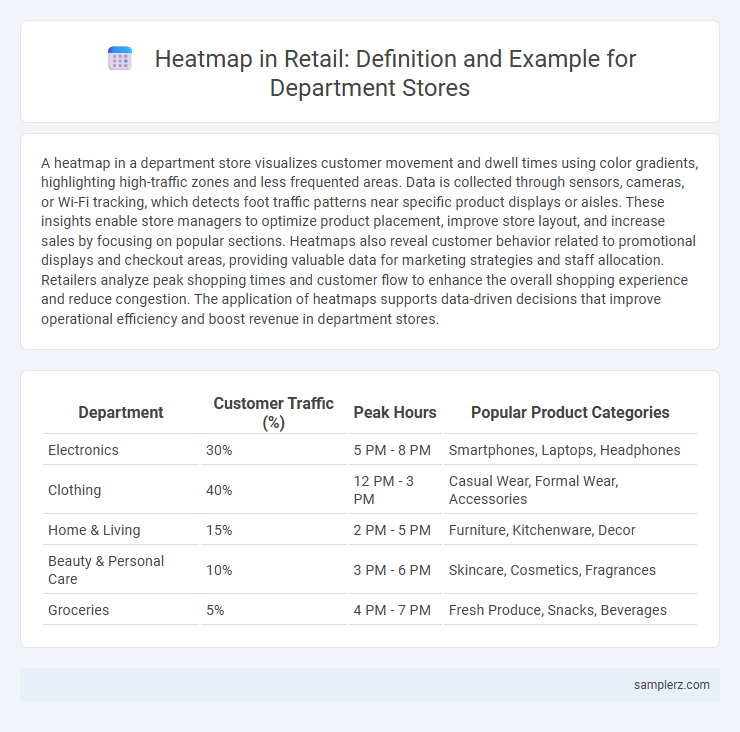Heatmap in Retail: Definition and Example for Department Stores