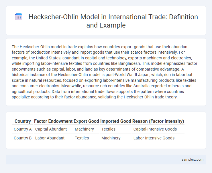 Heckscher-Ohlin Model in International Trade: Definition and Example