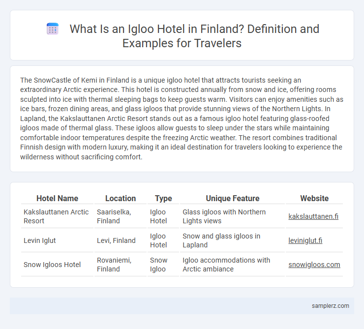 What Is an Igloo Hotel in Finland? Definition and Examples for Travelers