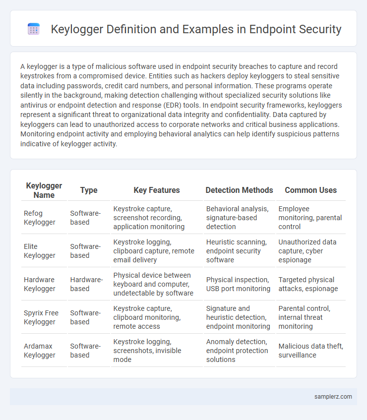 Keylogger Definition and Examples in Endpoint Security