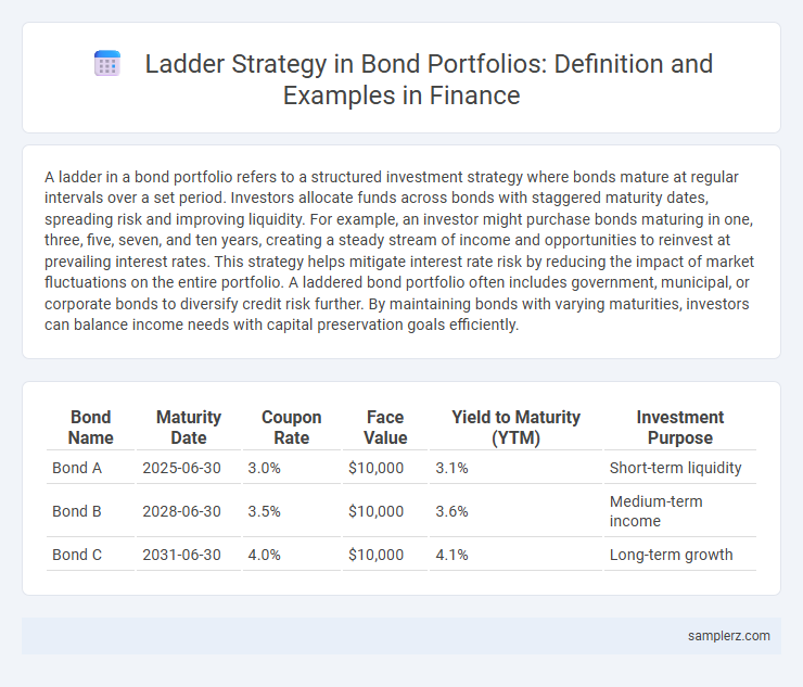Ladder Strategy in Bond Portfolios: Definition and Examples in Finance