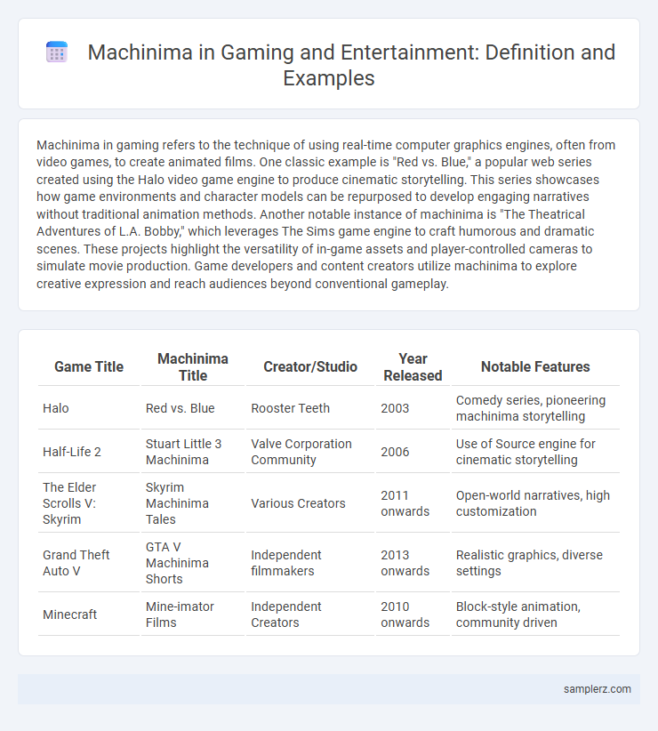 Machinima in Gaming and Entertainment: Definition and Examples