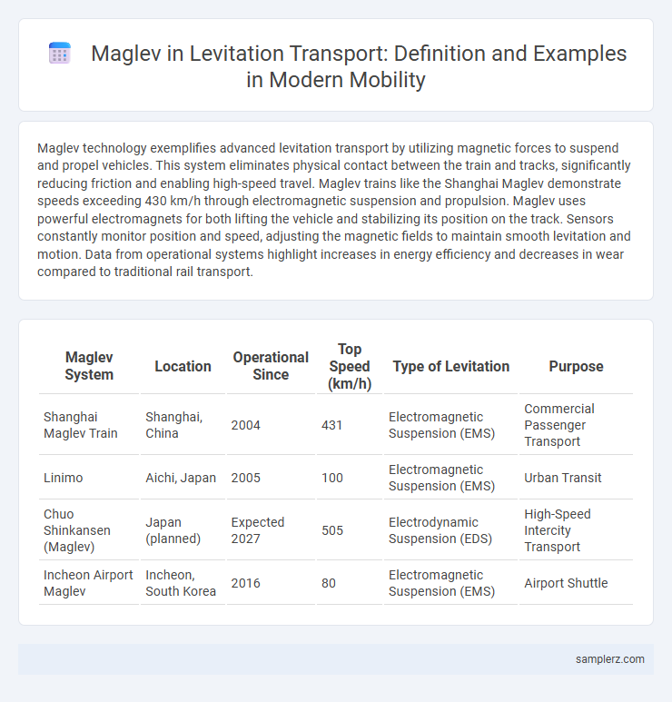Maglev in Levitation Transport: Definition and Examples in Modern Mobility