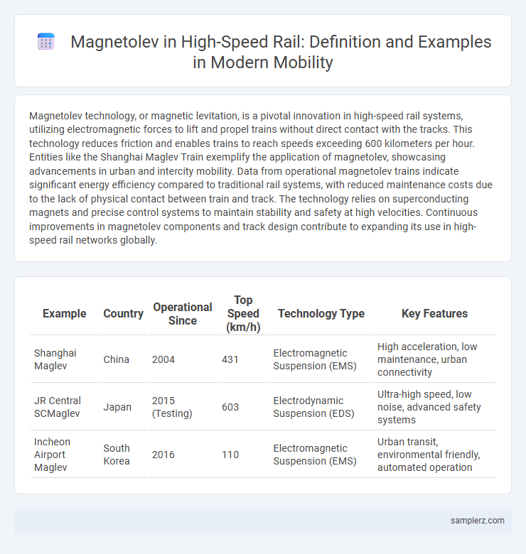 Magnetolev in High-Speed Rail: Definition and Examples in Modern Mobility