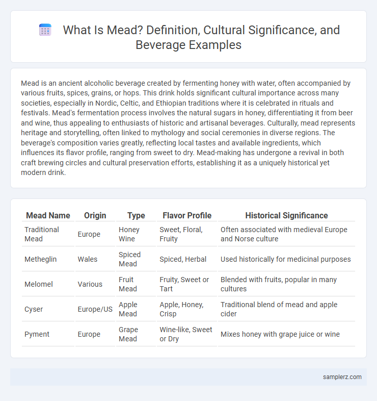 What Is Mead? Definition, Cultural Significance, and Beverage Examples