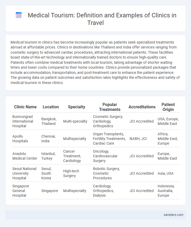 Medical Tourism: Definition and Examples of Clinics in Travel